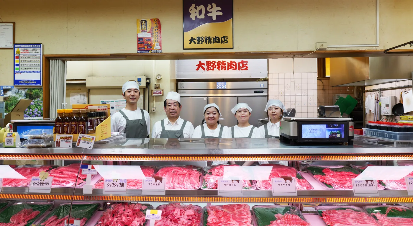対面販売の様子